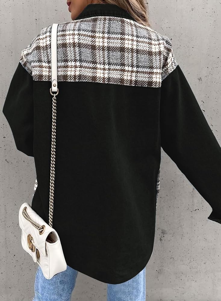 ジャケット・アウター HTH over denimjacket&tuck widedenimpants TODOZO Women's Oversized Denim Jacket Casual Long Sleeve